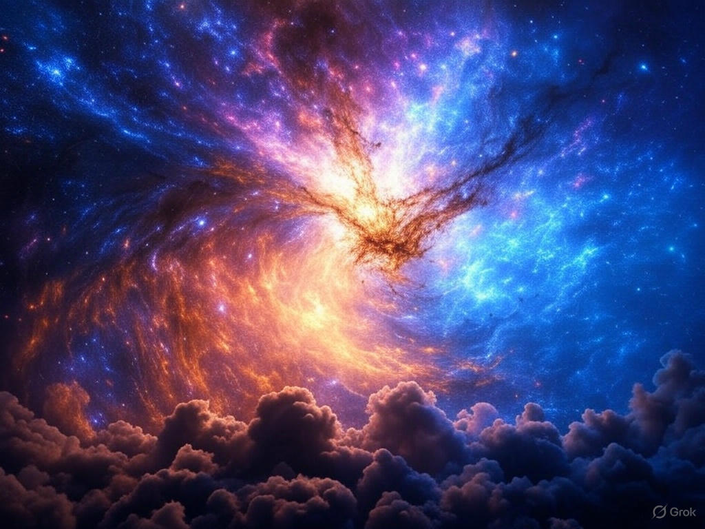 카페의 증기가 공기 중으로 흩어지듯, 우주의 무질서는 질서의 속삭임을 담고 있다.